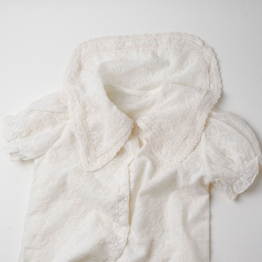 Lace Collar Blouse (Ready Stock)