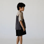 Color-block Cotton Shirt (Ready Stock)