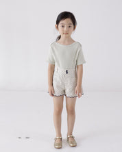 Eyelet Boat Neck T (Ready Stock)