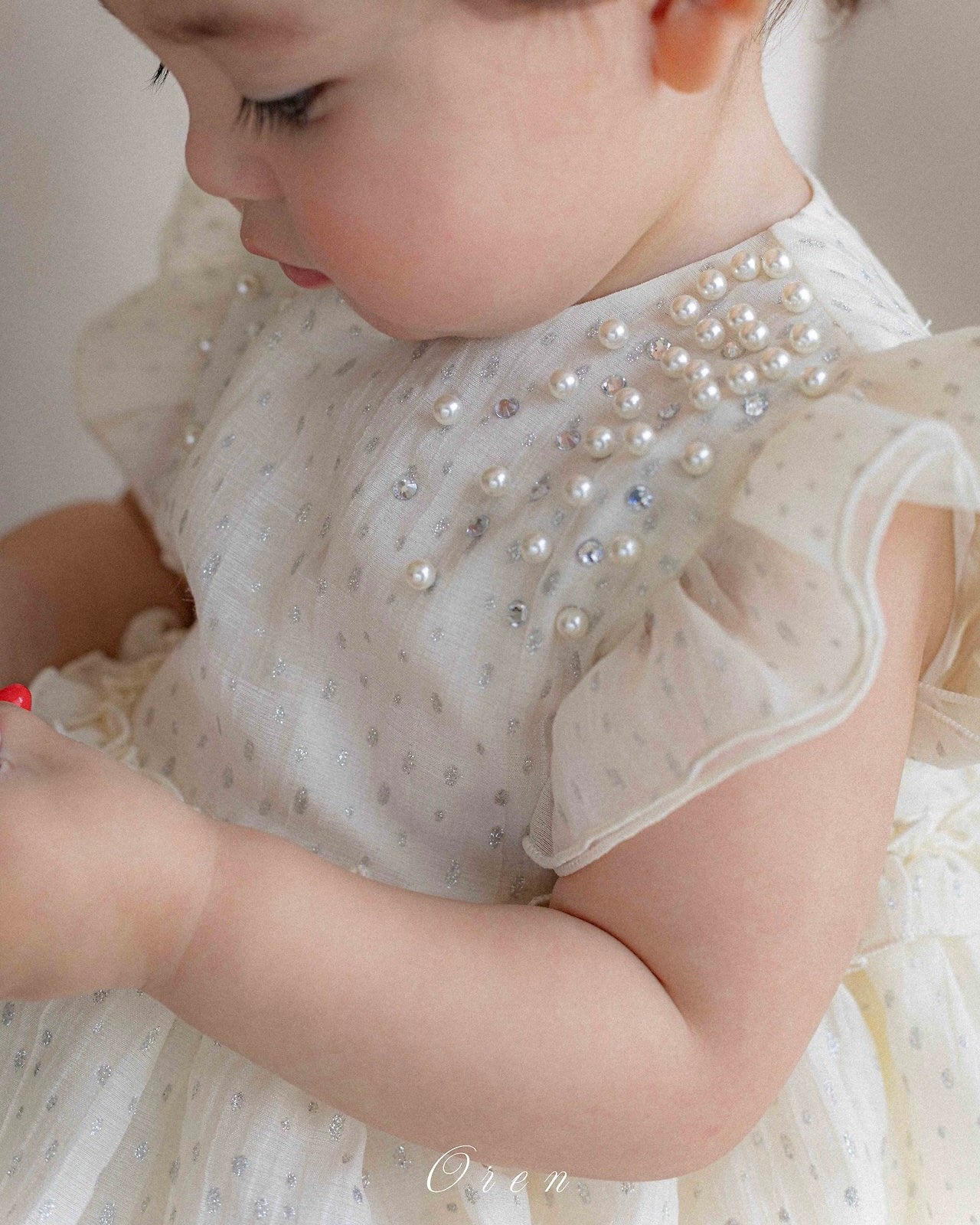 Oren Roel Pearl Suit - Cream  (Ready Stock)