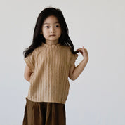 Ruffled Textured Tee (Ready Stock)