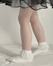 Lace-trimmed socks