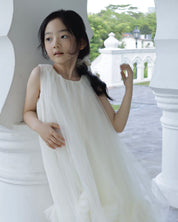 Dreamy Tulle Dress- Cream White (Ready Stock)