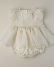 Oren Roel Pearl Suit - Cream  (Ready Stock)