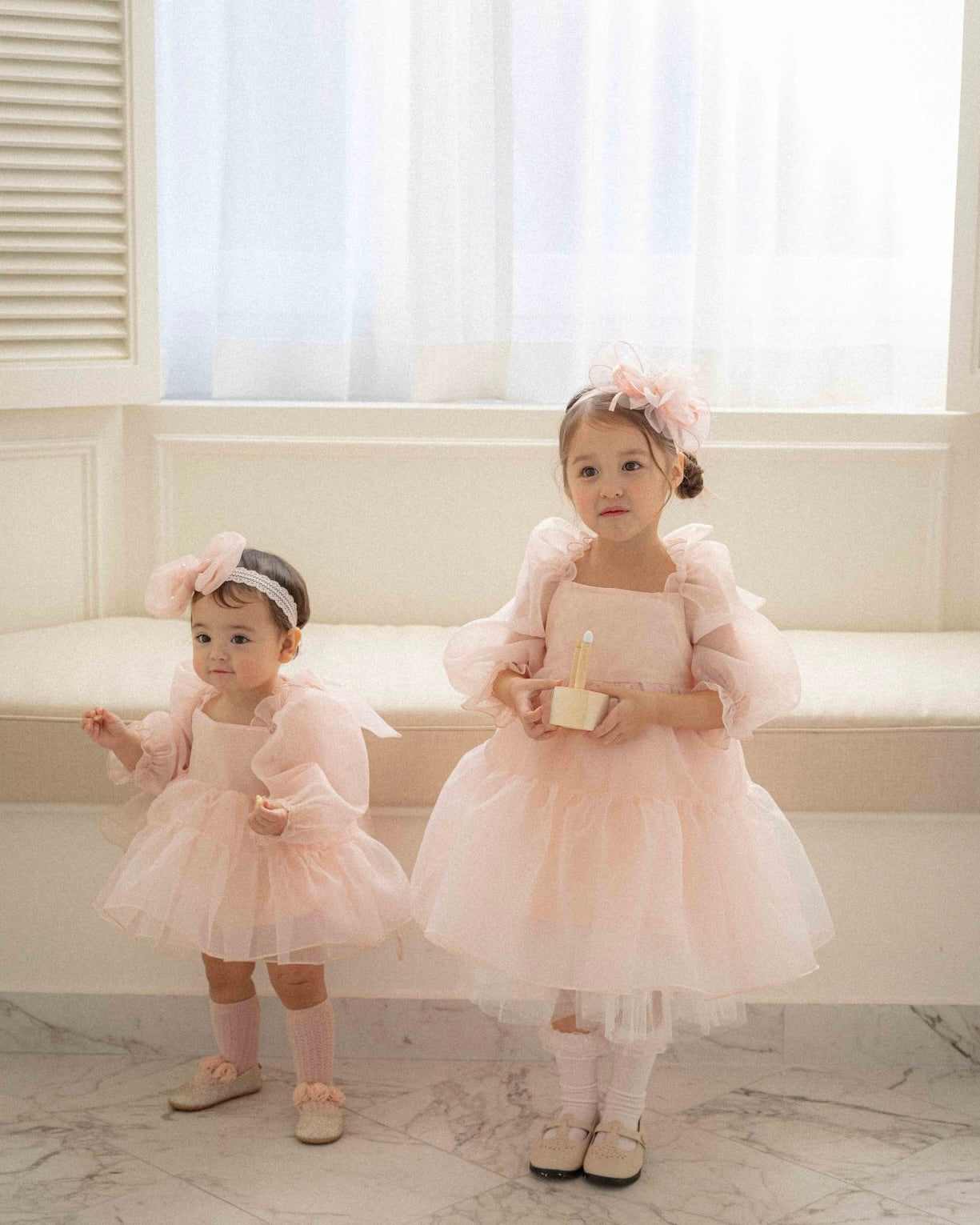 Oren CL Organza Dress - Pink  (Ready Stock)