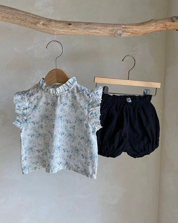 Monpetit Fore Blouse & Bottom Set (Ready Stock)