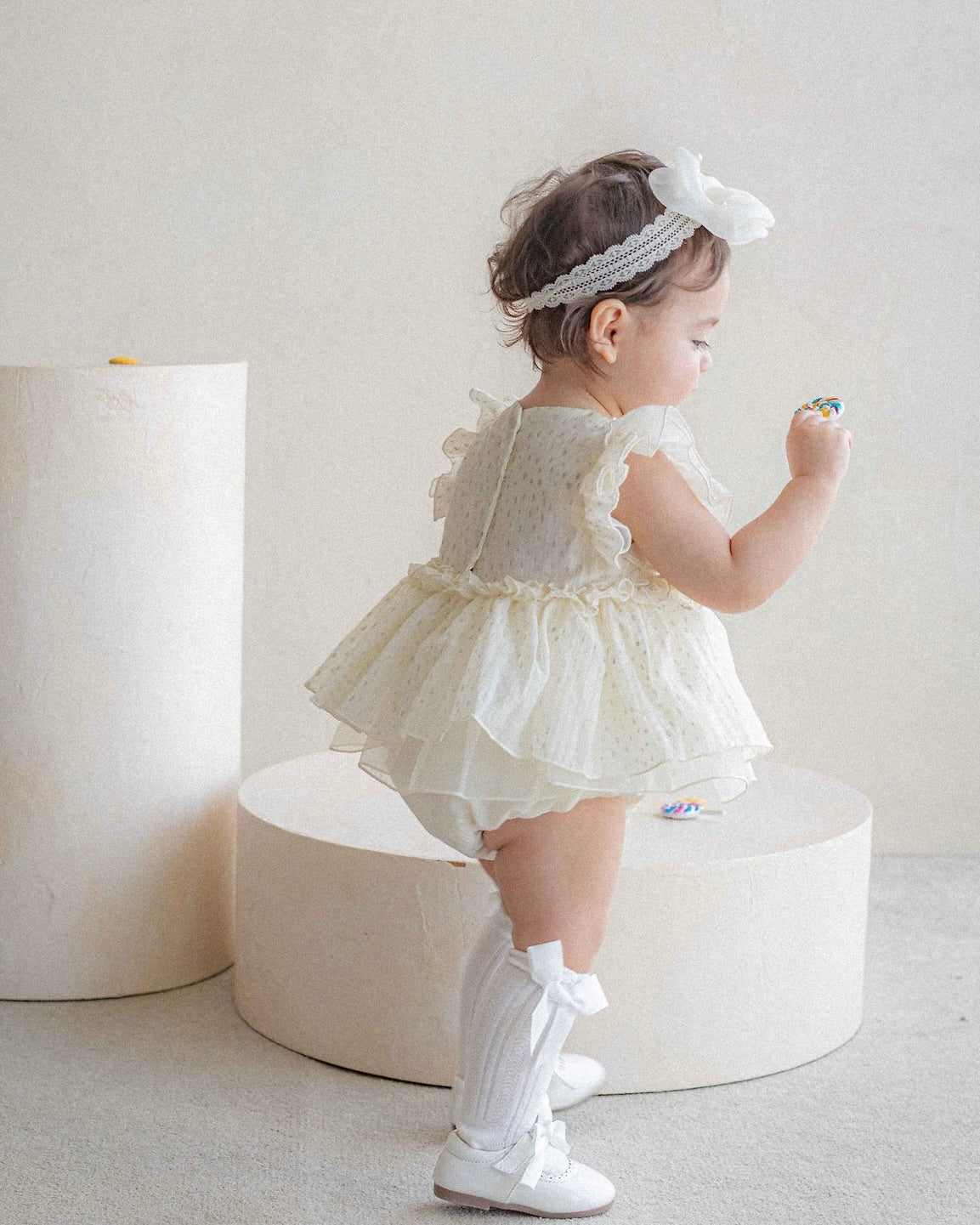 Oren Roel Pearl Suit - Cream  (Ready Stock)