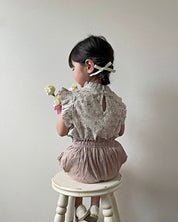 Monpetit Fore Blouse & Bottom Set (Ready Stock)
