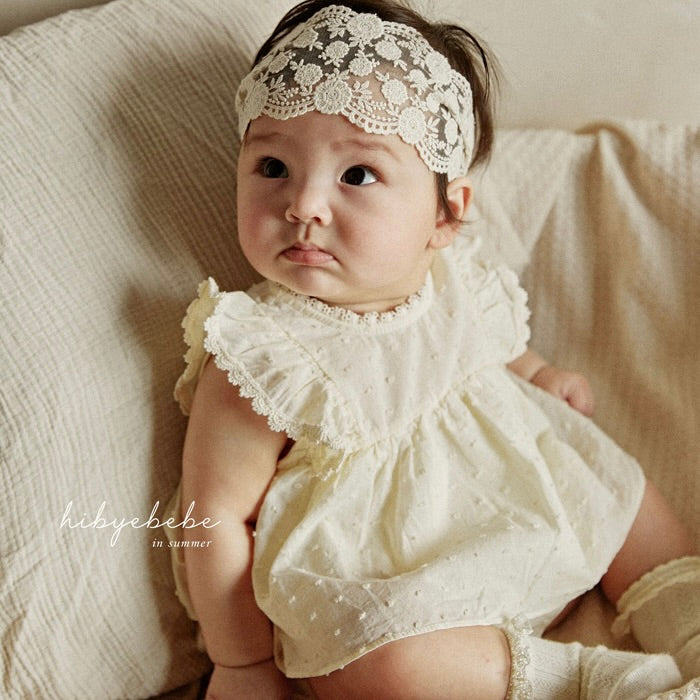 Hibye Snowflake Frilled One-piece  (Ready Stock)