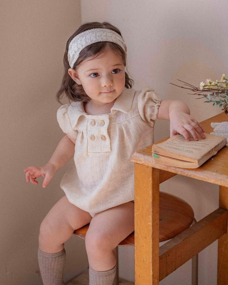 Oren Bambi Jacquard Baby Suit (Ready Stock)