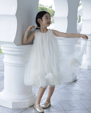 Dreamy Tulle Dress- Cream White (Ready Stock)