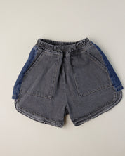Mini Dual Color Denim Shorts (Ready Stock)
