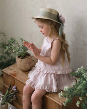 Flo Sealy Top and Lia Skirt-legging Bottom Set (Ready Stock)