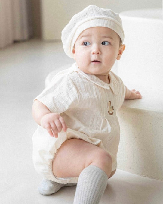 Leo Embroidery Romper (Ready Stock)