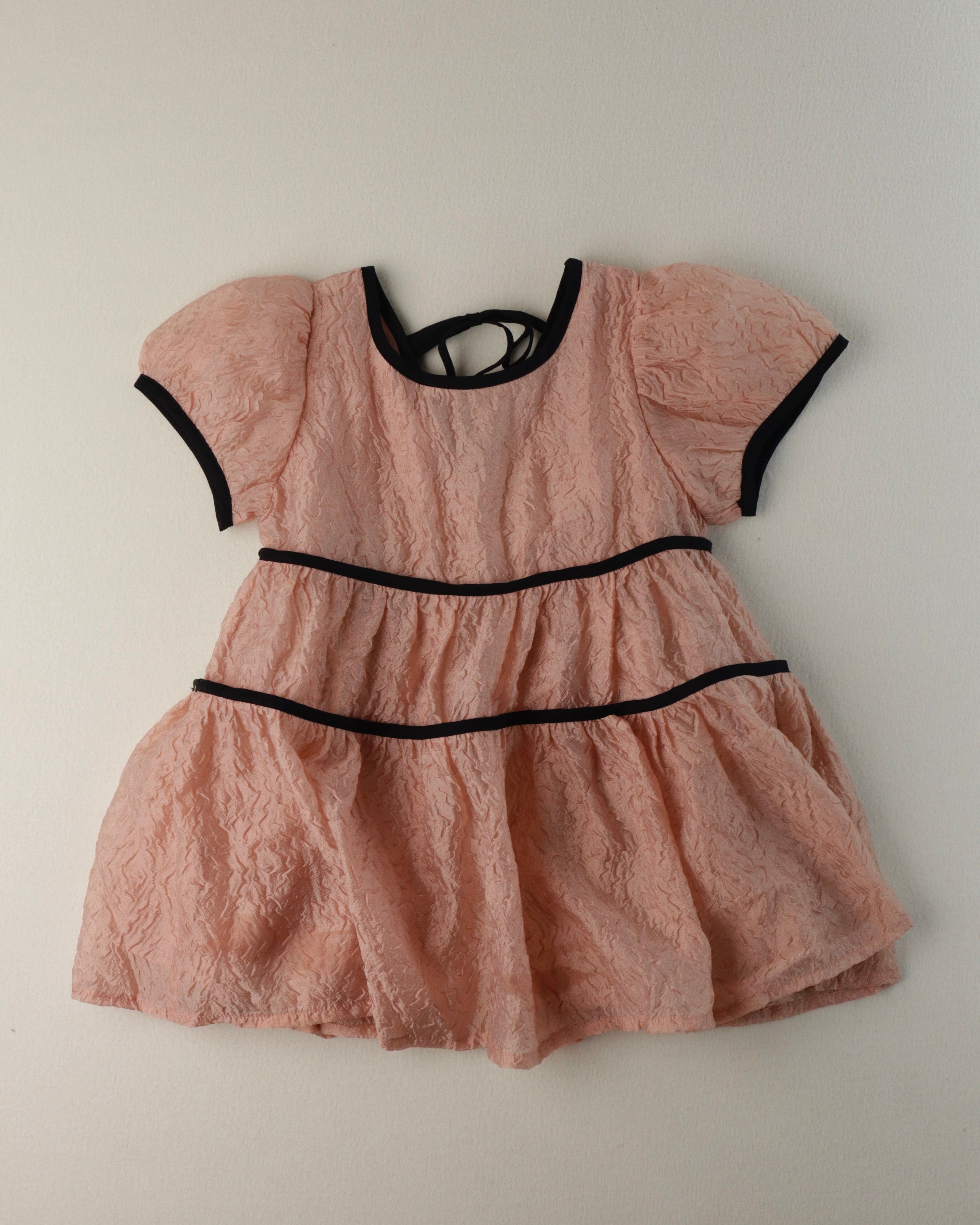 Peach Summer Dress (Ready Stock)
