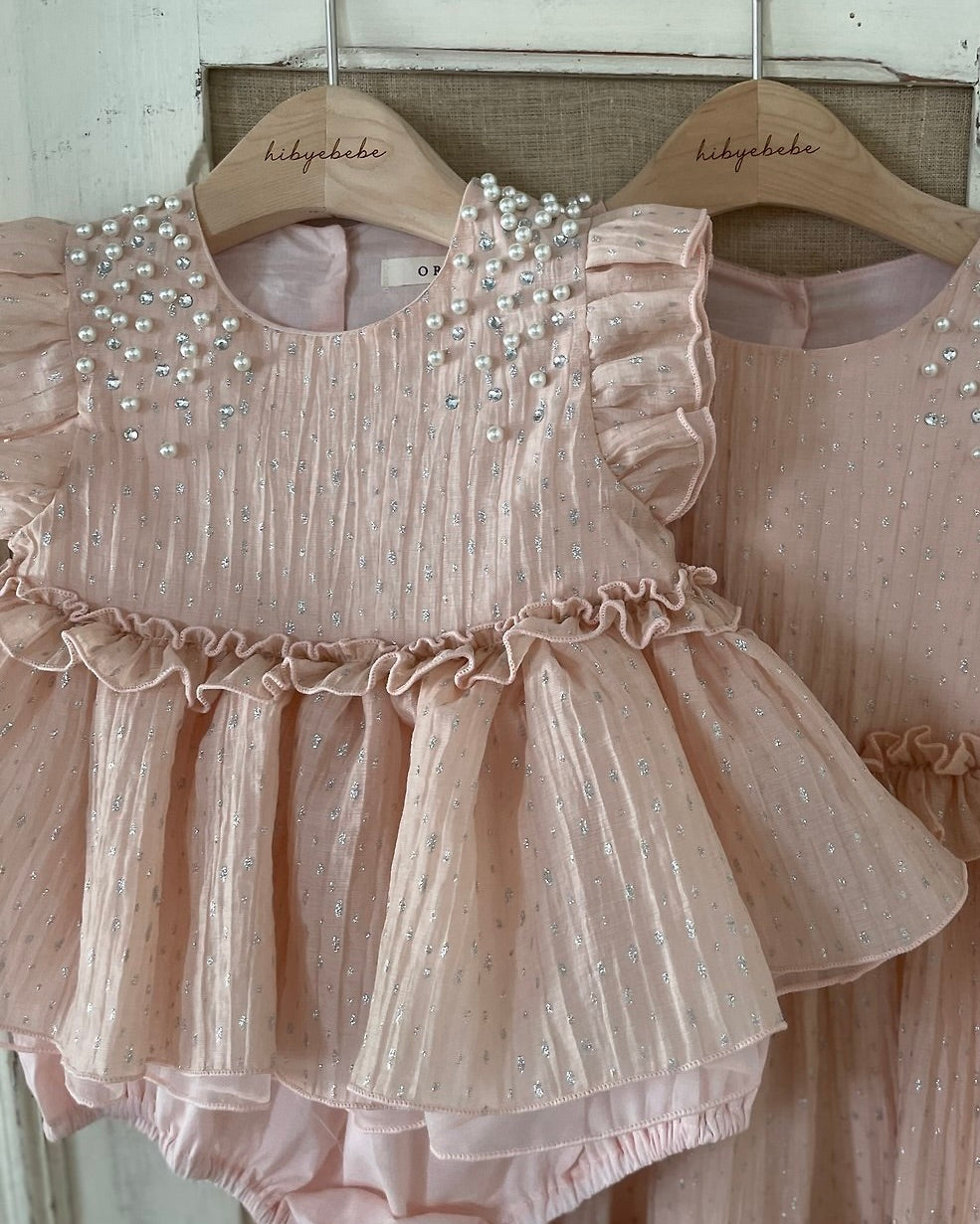 Oren Roel Pearl Suit - Pinkish peach (Ready Stock)
