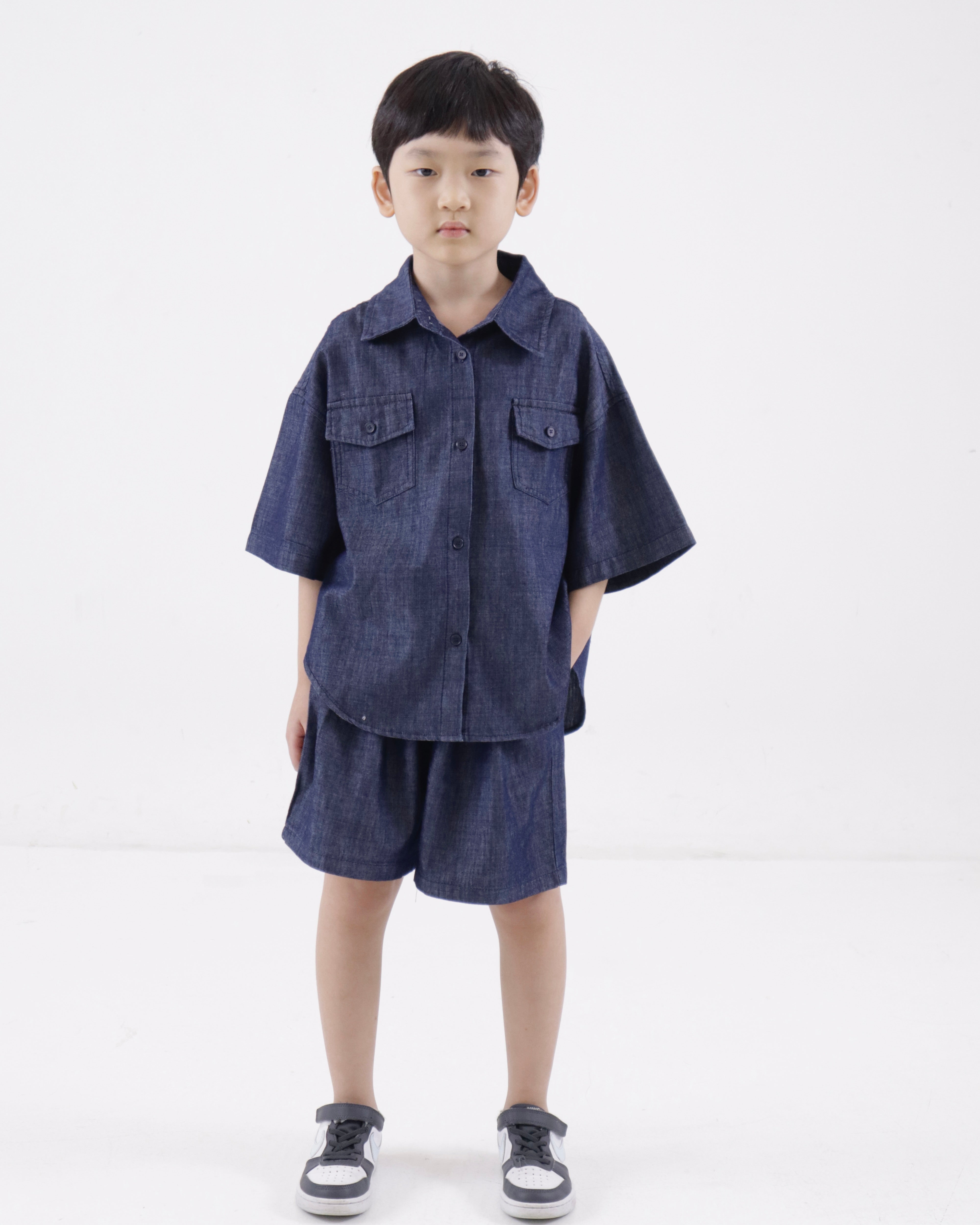 Denim Top and Bottom Set (Ready Stock)