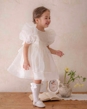 Ines Organza Dress - White (Ready Stock)