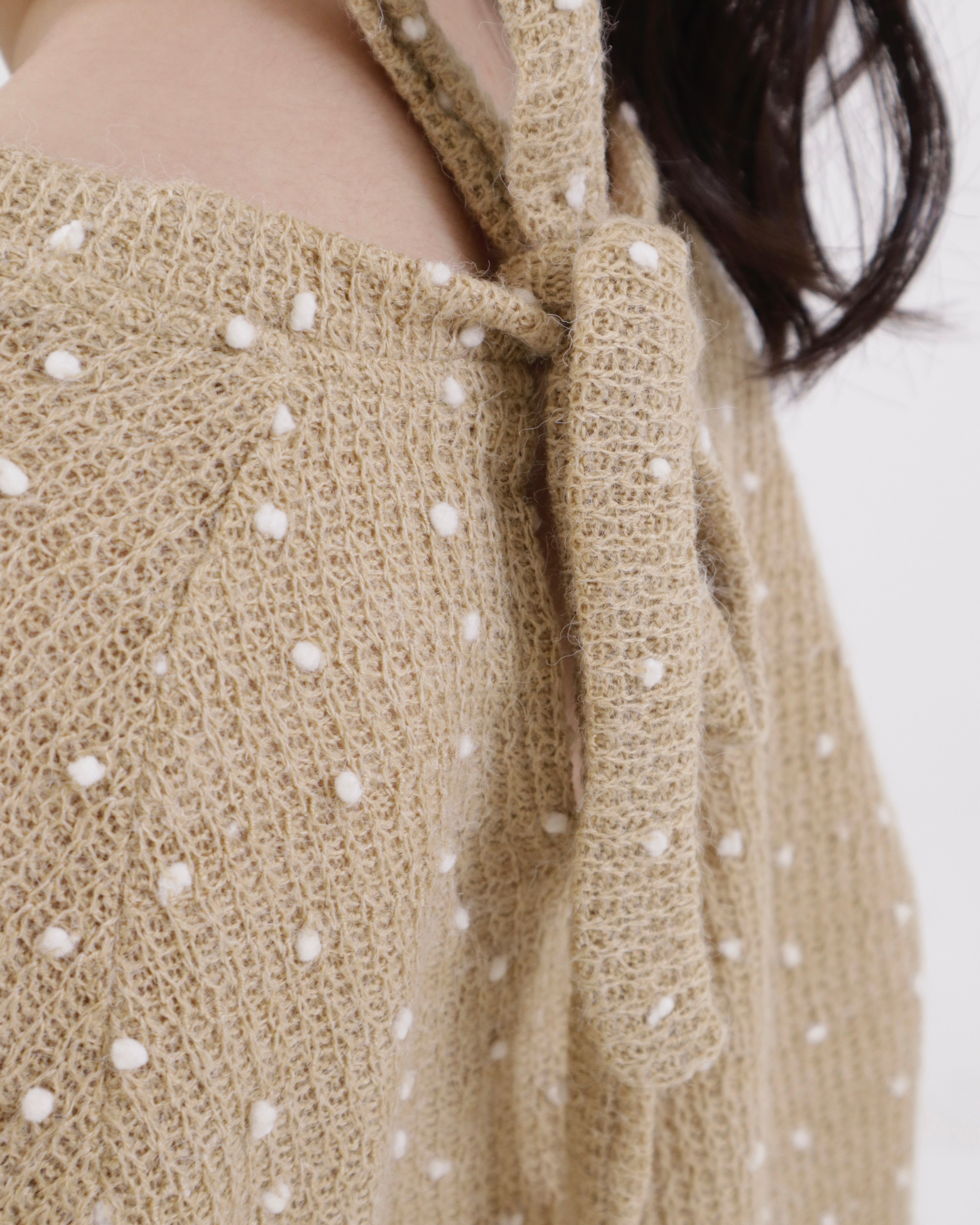Cozy Dot Knit Top (Ready Stock)