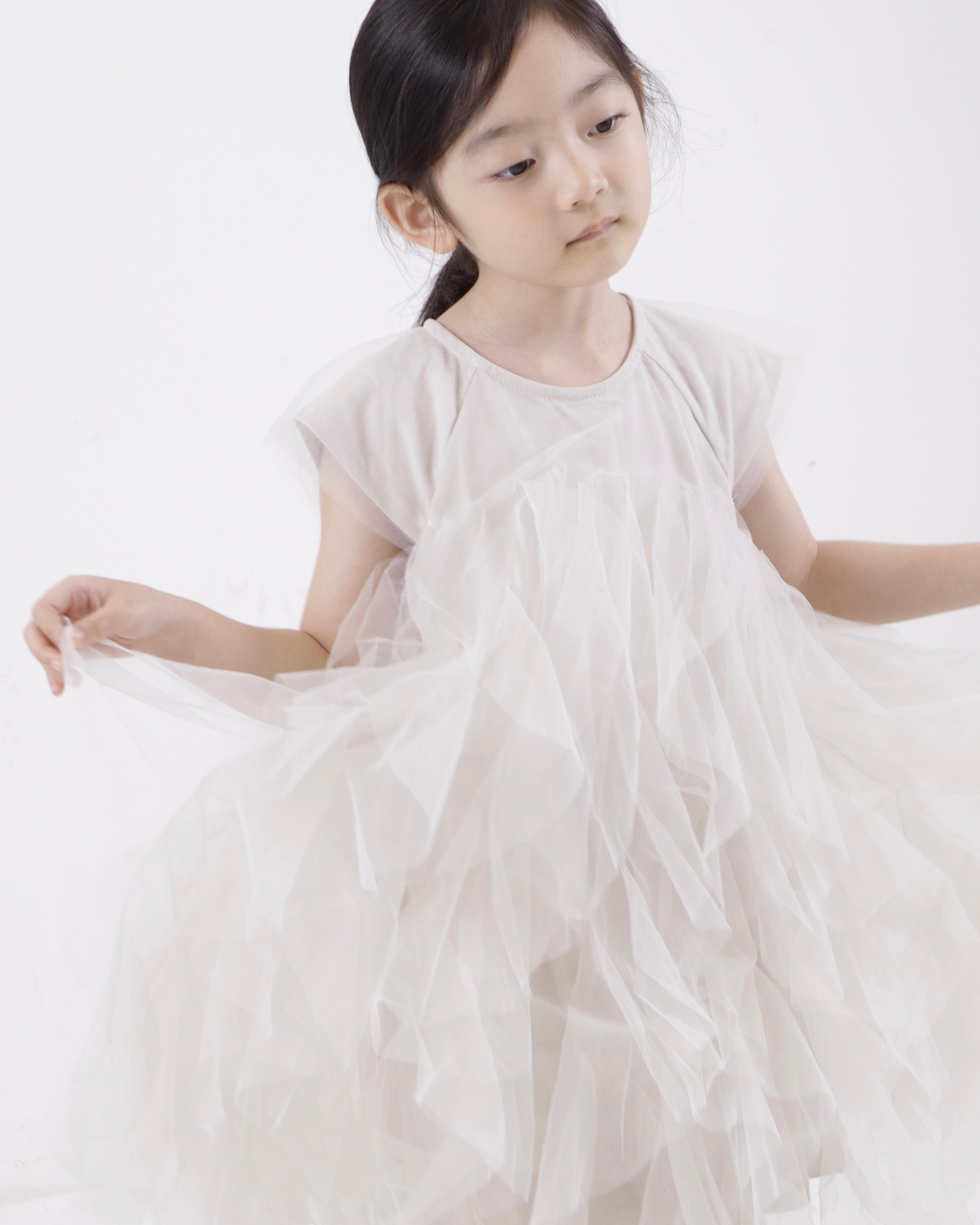 *Popular* - Short Sleeve Tulle Dress (Ready Stock)