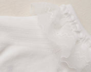 Lace-trimmed socks
