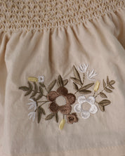 Floral Embroidered Camisole & Ruffled Bloomers Set (Ready Stock)