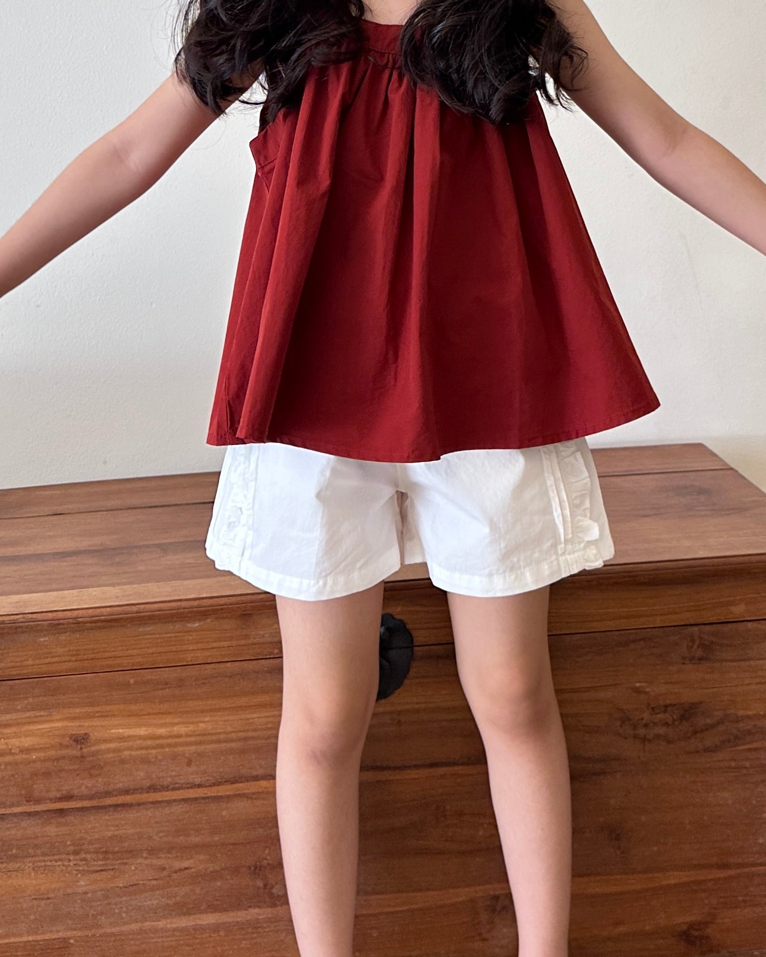 White ruffled shorts (Ready Stock)