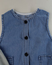 Mini Denim Romper (Baby & Toddler) - Ready Stock