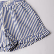 Lopdolop Denim Sleevless Top and Bottom Set  (Ready Stock)