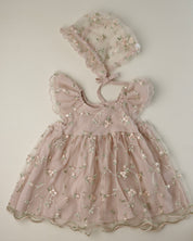FromJ Embroidered One-piece (Bonnet Set) - Ready Stock