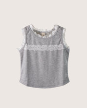 Sleeveless Lace Tee (Ready Stock)
