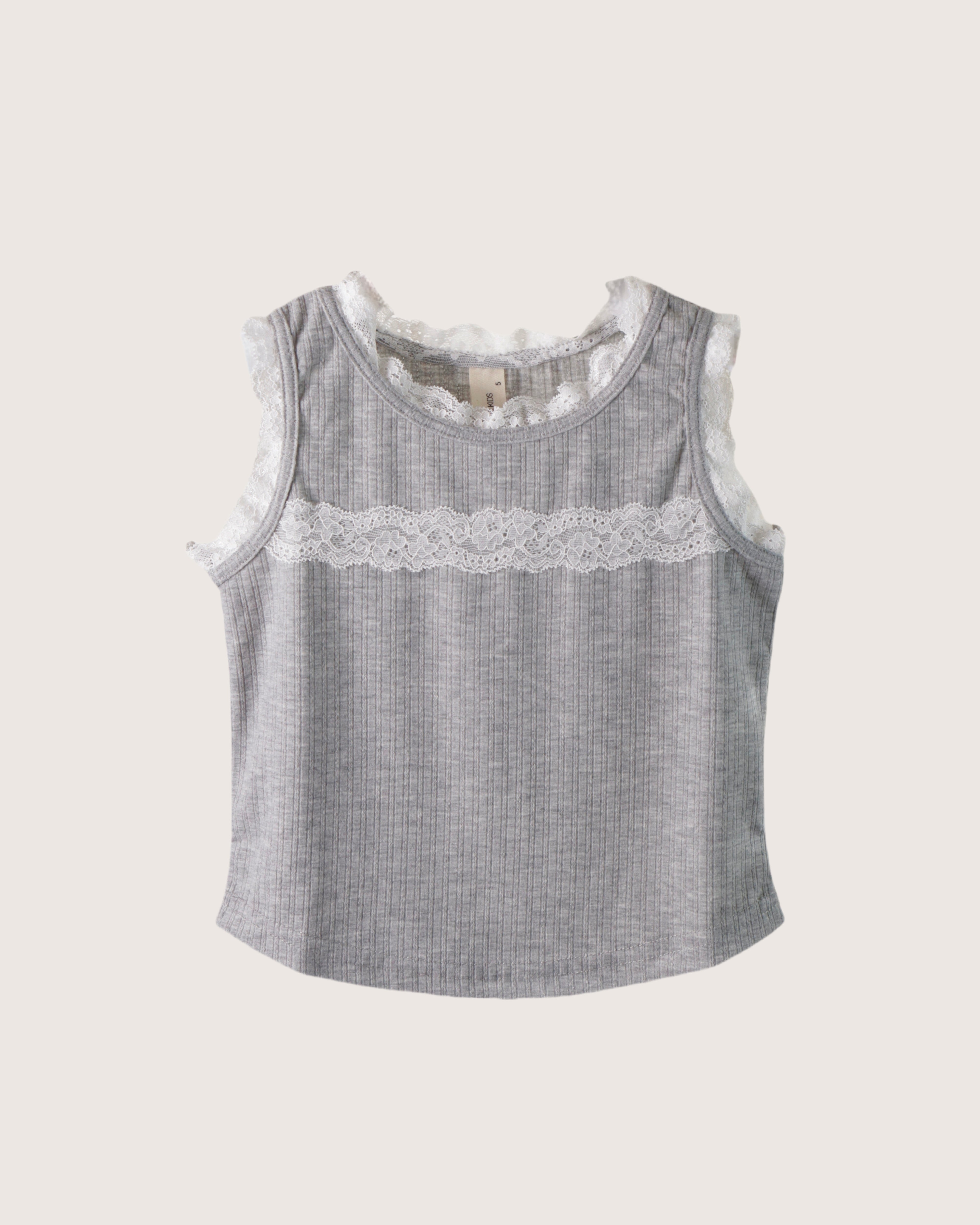 Sleeveless Lace Tee (Ready Stock)