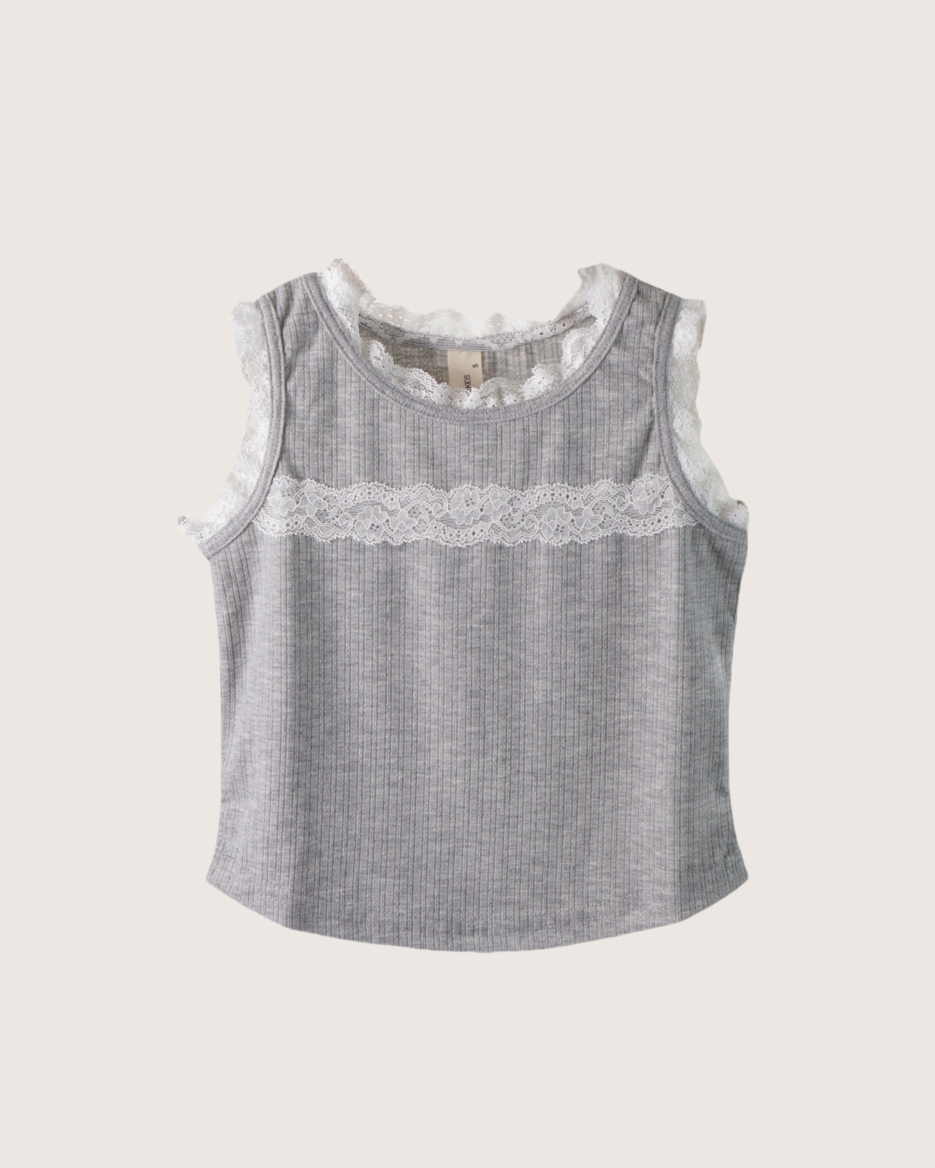 Sleeveless Lace Tee (Ready Stock)
