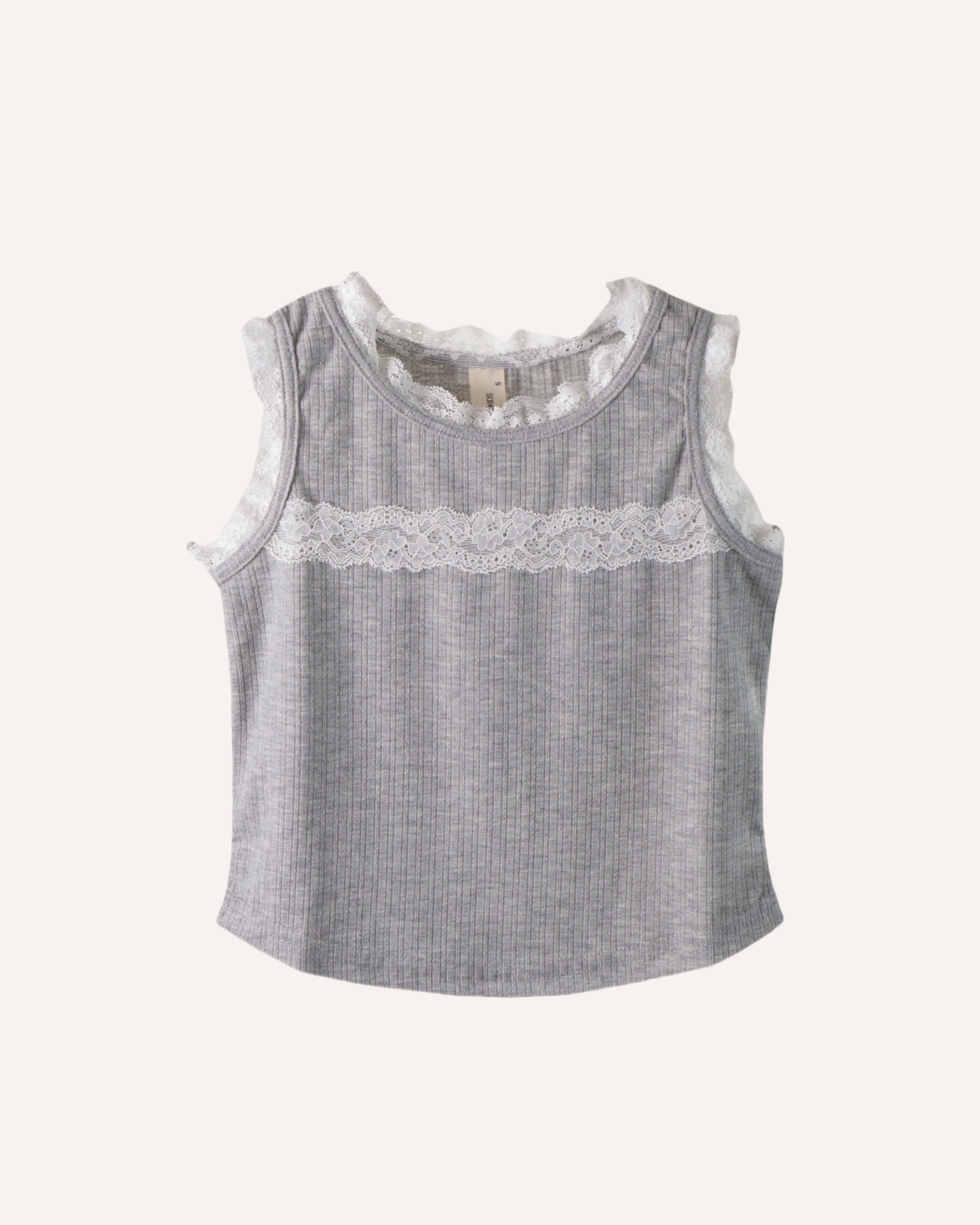 Sleeveless Lace Tee (Ready Stock)
