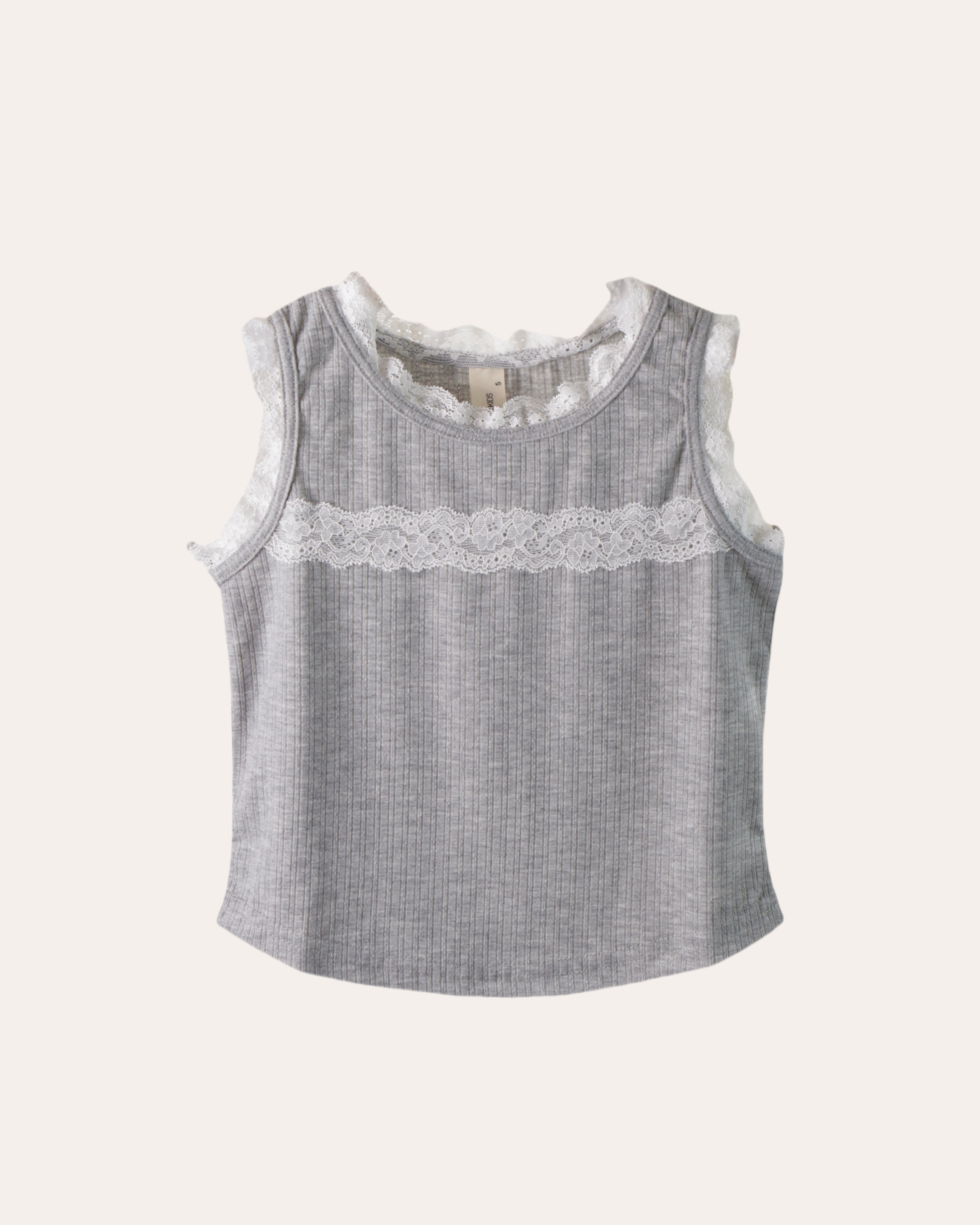 Sleeveless Lace Tee (Ready Stock)