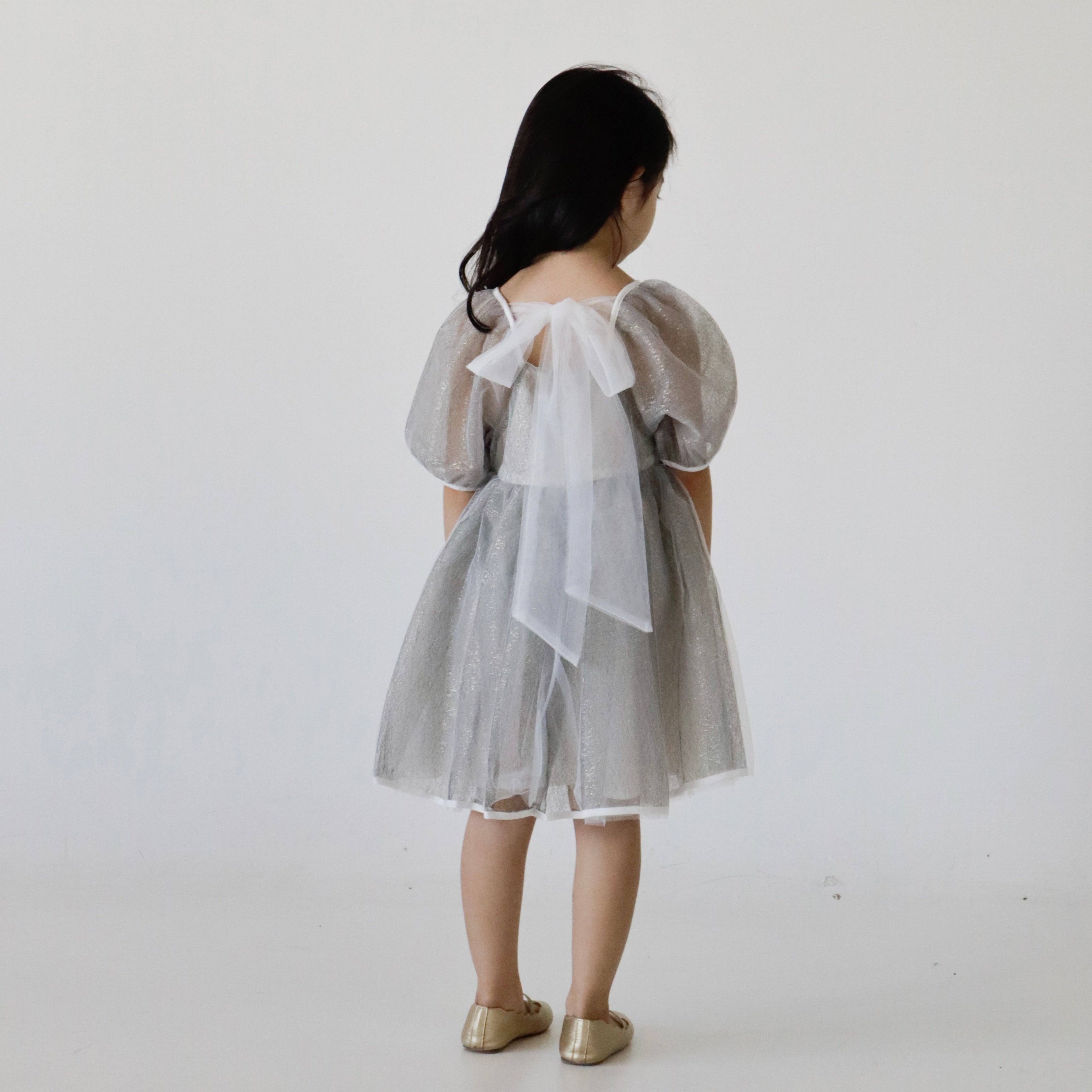 Silver Flare Dress (Ready Stock)
