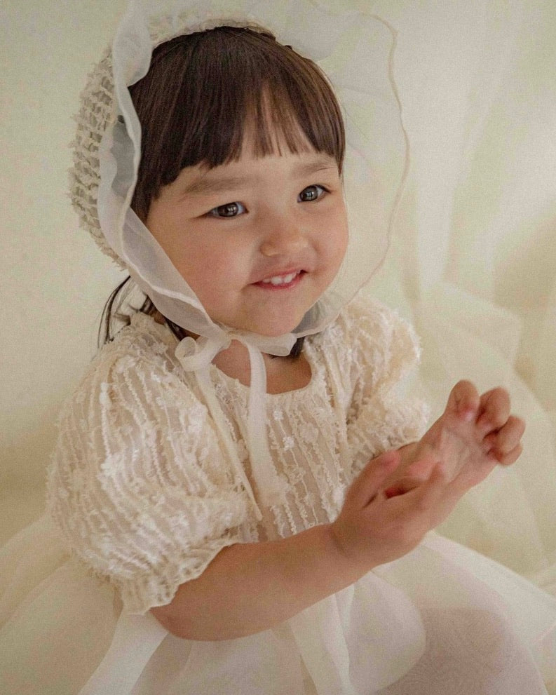 Bebe Aram Dress Body Suit Bonnet Set (Ready Stock)