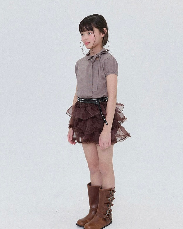 Caramel Tiered Skorts (Ready Stock)