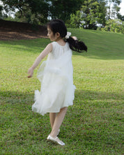 Dreamy Tulle Dress- Cream White (Ready Stock)