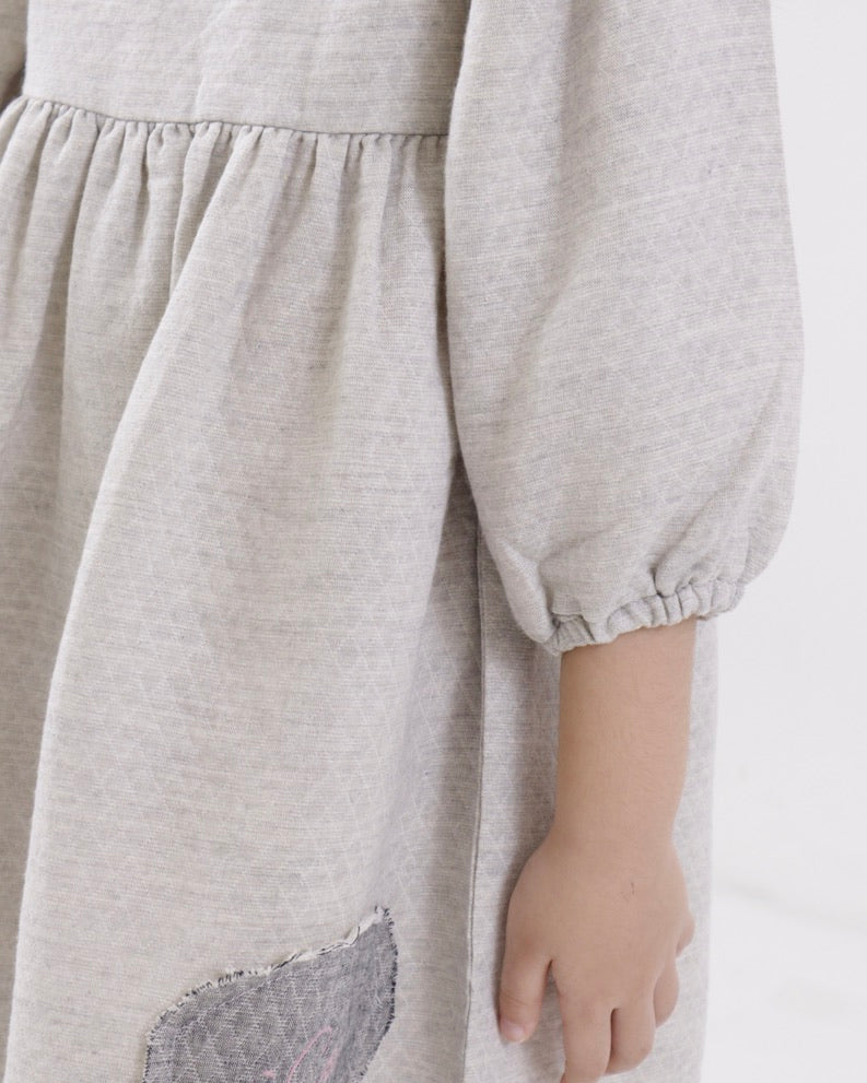 Cotton Linen Textured Dress (Ready Stock)