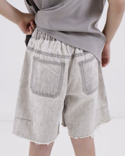 Distressed-effect Denim Shorts (Ready Stock)