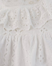 Oren Foret Eyelet Lace Baby Romper (Ready Stock)
