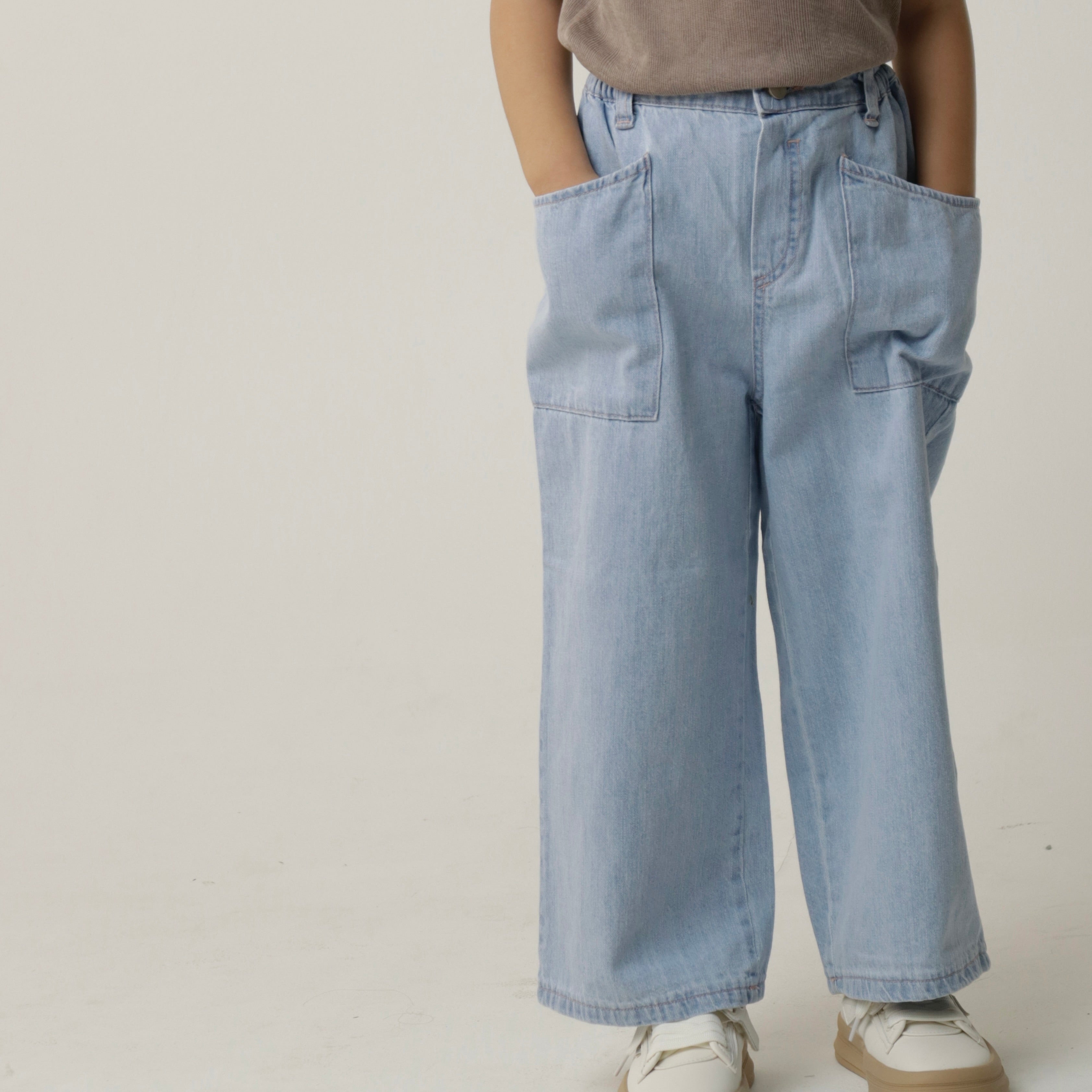 Disgreen Denim Pocket Pants (Ready Stock)
