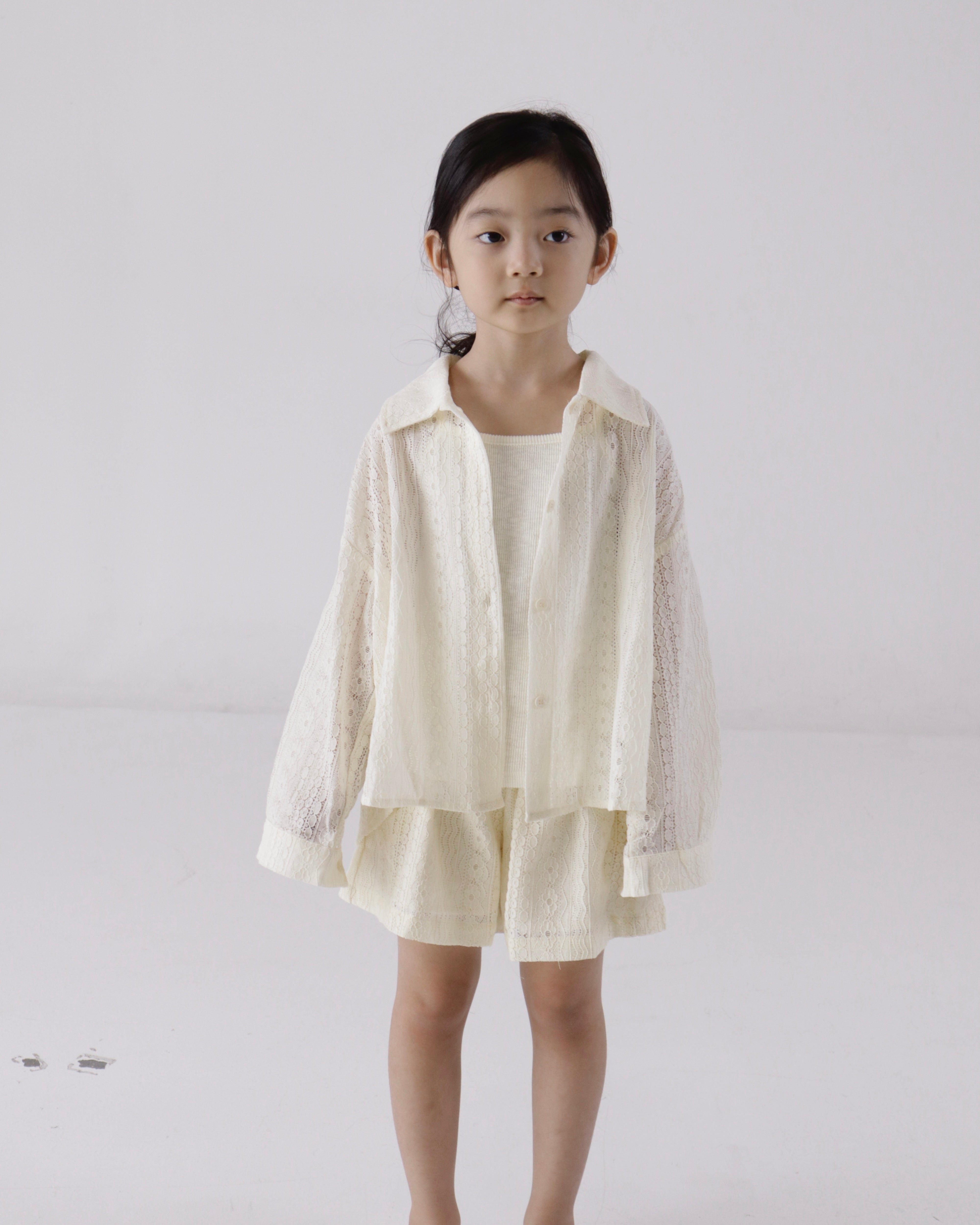 Cream Lace Outfit Set (Ready Stock)