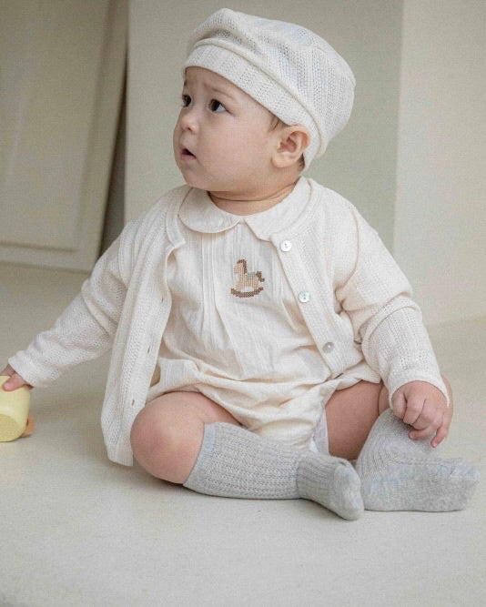 Leo Embroidery Romper (Ready Stock)