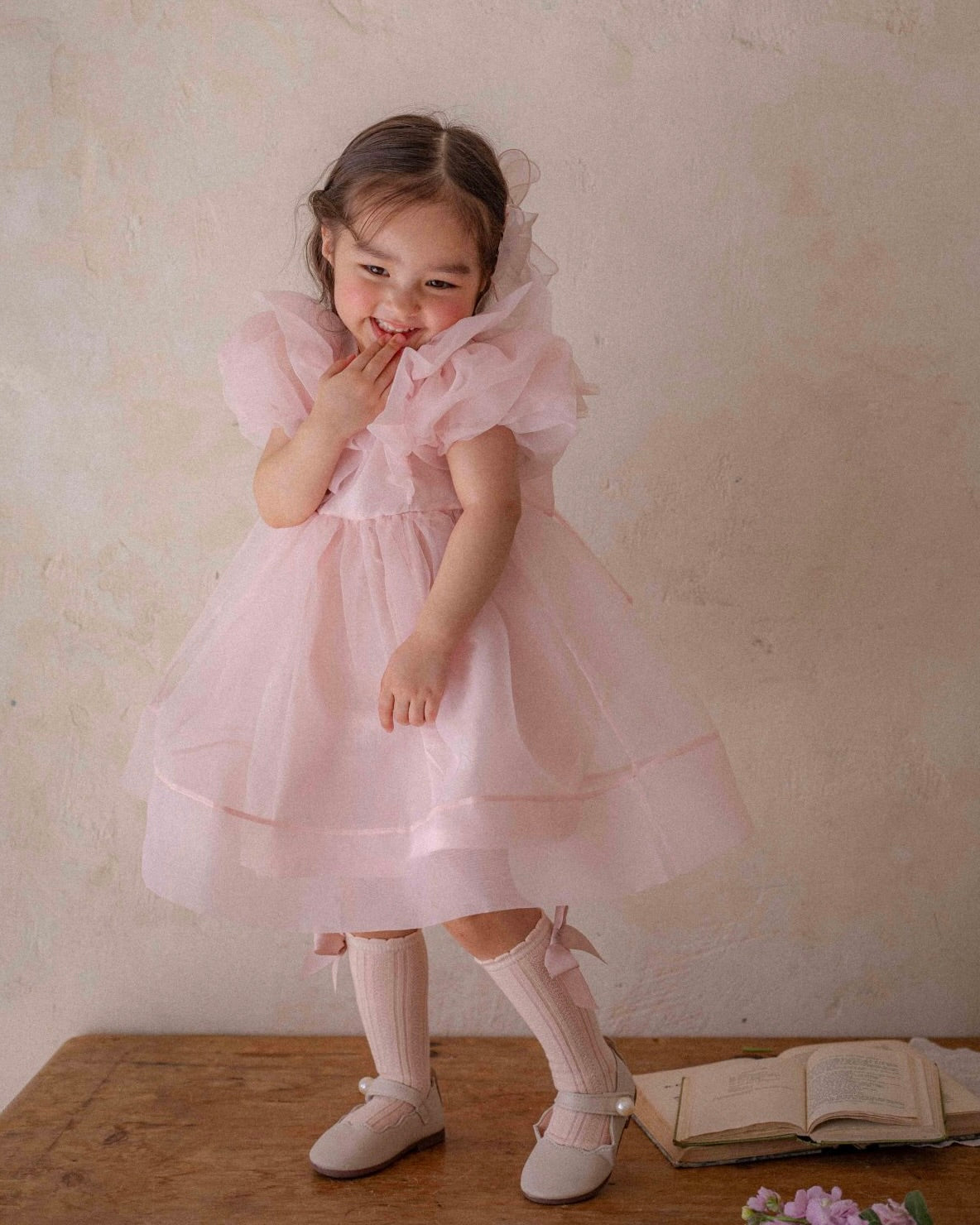 Ines Organza Dress - Pink (Ready Stock)
