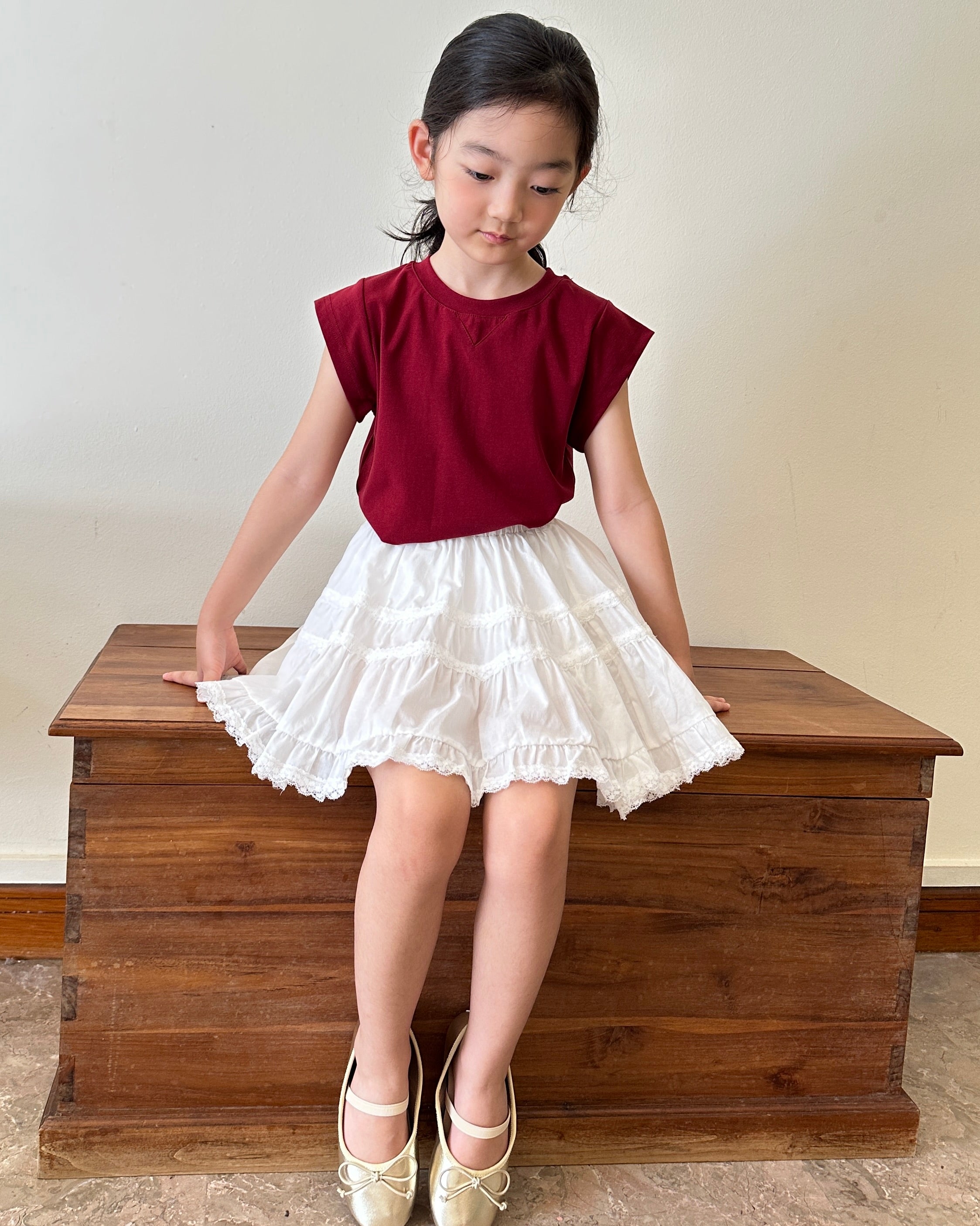 Maroon Red T (Ready Stock)