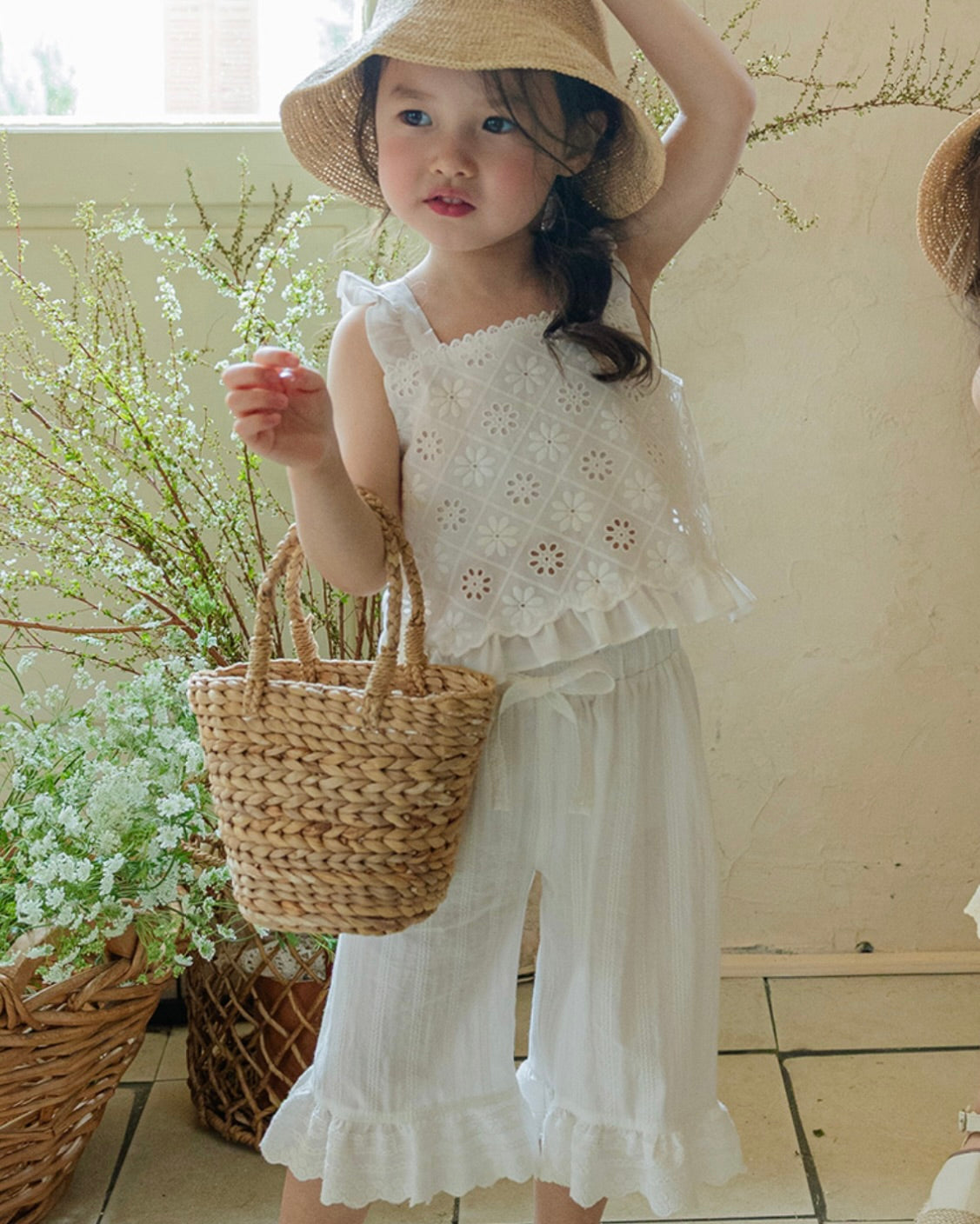 Hand-Paired SET - Flo Bael Top & Flo Laurent Pants  (Ready Stock)