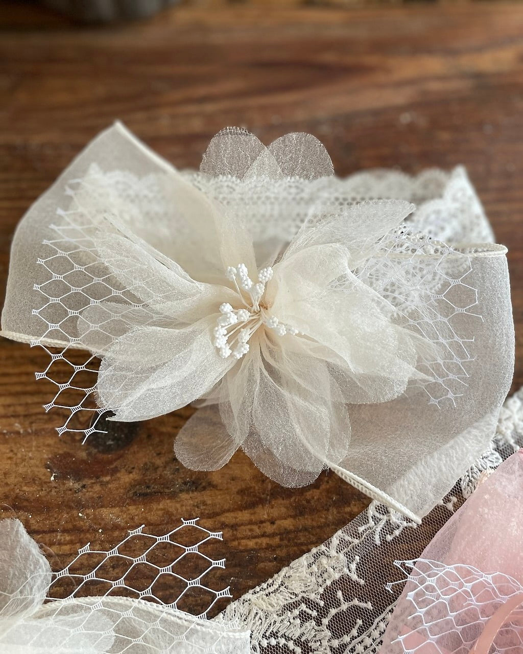 Oren Rose Hairband & Hairpin (Ready Stock)