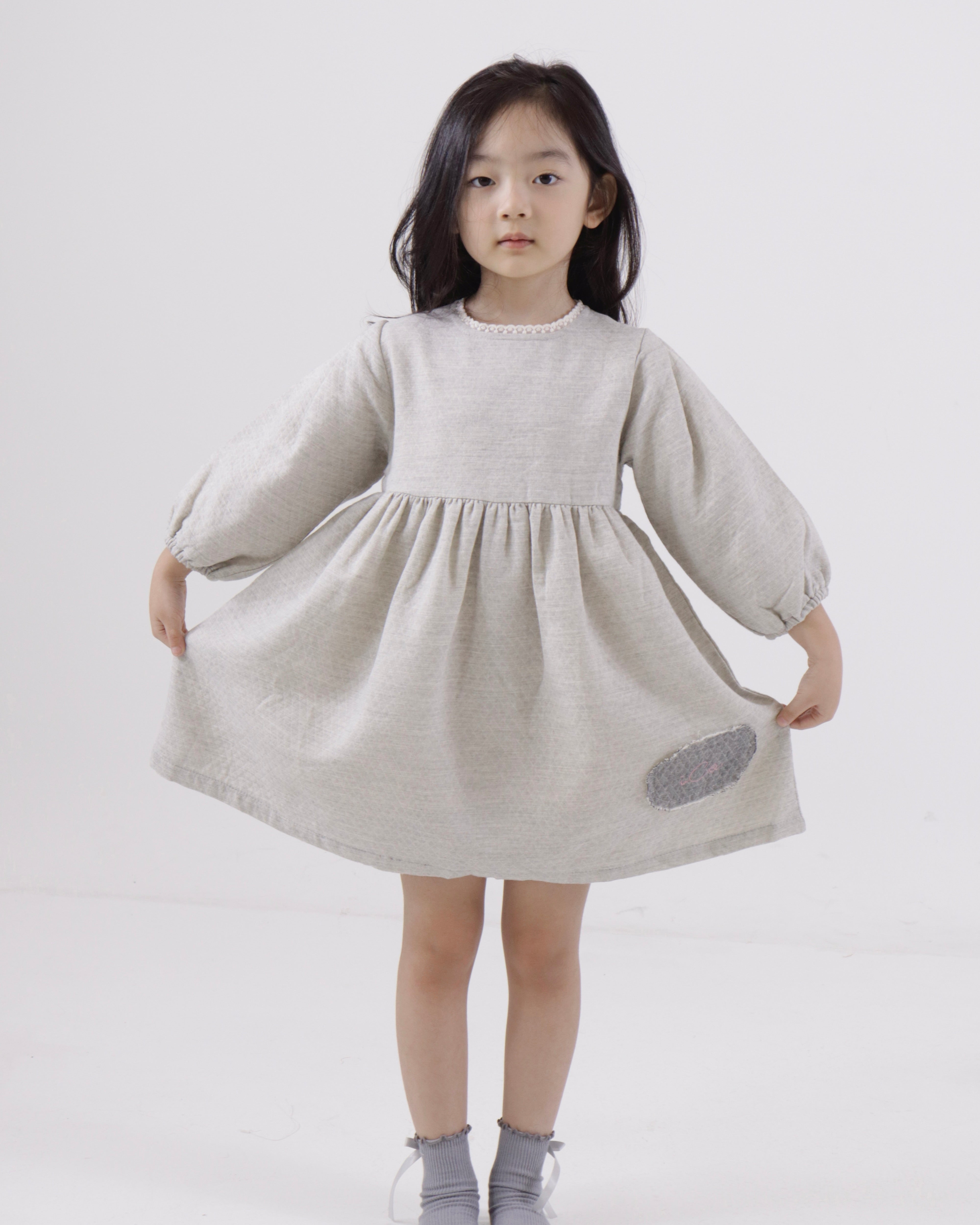 Cotton Linen Textured Dress (Ready Stock)